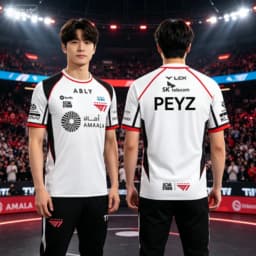 telecom Team PEYZ Player Esports Match Jersey Short-sleeve Sports T-shirt