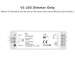 V1 LED Dimmer 12V 24V 36V RS1 4 Zone Single Color LED Strip Dimming Kit Wireless Wifi 2.4G RF Remote Control Push Switch Dimer