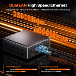PELADN Mini PC AMD Ryzen 5 5600H (6C/12T, up to 4.2GHz), WiFi 6/ BT5.2 Micro PC for Gaming 3-Year Warranty & Office Barebone