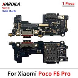 New USB Port Charger Dock Plug Connector Charging Board Microphone Flex Cable For Xiaomi Poco X6 X7 M6 F6 F7 Pro 4G 5G