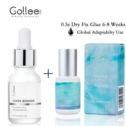 Gollee All Weather 0.5S Quick Drying Eyelash Extension Glue Professional Eyelash Adhesive Super Bonder Eye lash Booster