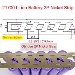 1M/2M Nickel Strip 2P Nickel Strips For 18650/21700 Lithium Battery Welding Tape Nickel Plated Belt