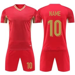 Custom Men Soccer Uniforms For Team Short Sleeve Kits Youth College Football Jerseys Set Quick Dry Sports Shirts Suit Tracksuits