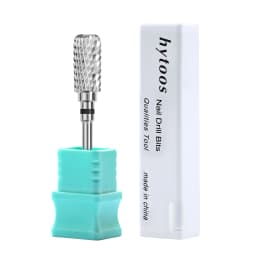 HYTOOS 13mm Barrel Carbide Nail Drill Bits Dust Proof Nail Bit 3/32 Right-handed Electric Manicure Efile Remove Acrylic Gel Tool