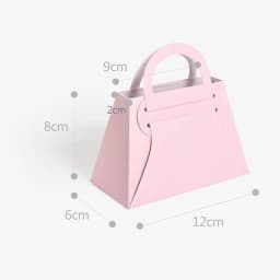 10Pcs Pink Handbag Candy Box Creative Mini Wedding Festival Favor Gift Box Fold Packaging Bag Engagement Birthday Party Supplies