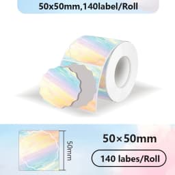 1Roll Label Sticker Self-Adhesive Thermal Paper,Suit for M110 M220 M200 E210 P50 DETONG P1 WP9520 Munbyn Nelko PM220 MiniPrinter