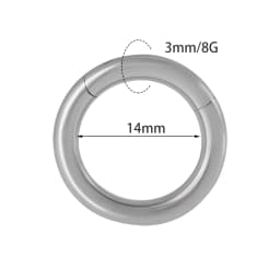 1PC Surgical Steel Nose Rings Septum Clicker Segment Hinged Ring Nose Ear Cartilage Tragus Helix Ear Lobe Body Piercing Jewelry