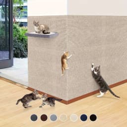 Cat Scratching Mat Self-Adhesive Interactive Pet Cat Climbing Mat Wall Replacement Scratch Pad Furniture Edge Protective Sticker