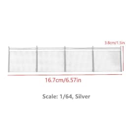 Miniature Fence Model 10Pcs Barriers Net for DIY Diorama Train Layout Realistic Railway Decoration Accessories