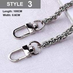 Simple Stainless Steel Bag Strap 100cm Metal Bag Chain DIY Bag Accessories For Shoulder Bag Crossbody Bag Women Bag Handbag Stra