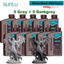 SUNLU 10KG Standard / Water-Wash / Water Wash ABS LIKE 3D Resin 1KG/Bottle 405nm UV Resin For Most SLA/DLP/LCD 3D Printer 1kg