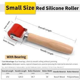 1PC Pressure Rolling Wheel With Bearing High Temperature Resistant Seam For Roofing PVC Welding,Car Audio Sound Insulation Wheel