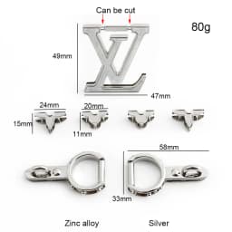 4/10Sets Metal Clasp Lock Snap Hook For DIY Leather Craft Handbag Shoulder Purse Briefcase Catch Buckles Whole Set Accessories
