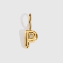 EMANCO Stainless Steel 3D Bubble Alphabet Charms Minimalist Style Letter Elements DIY Necklace Bracelet Jewelry Making