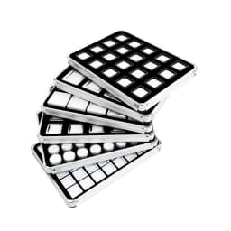 Loose Diamond Gemstone Display Case White Foam Round Gems Holder Jar Insert Gem Stone Pendant Beads Storage Liner Organizer Tray