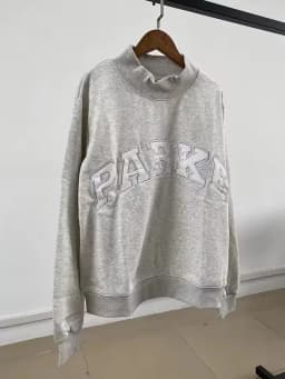 Autumn Winter Women's Pullover Hooded Sweatshirt with Letter Print and Zipper Closure