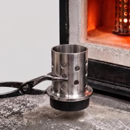 Professional Casting Flask with Rubber Base Perforated Stainless Steel Cylinder for Lost Wax Making Mold Jewelry Tools