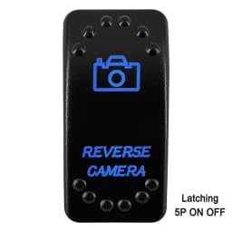 Waterproof Rocker Switch with Blue LED | 12V/24V Latching & Momentary (SPST/ DPDT) | for Marine, UTV, ATV, RZR, Automotive