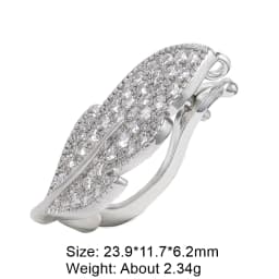 Juya DIY 18K Gold Plated Creative Closure Fasteners Lock Clasps Accessories For Needlework Beads Pearls Jewelry Making Material
