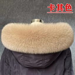 Real Fox Fur Collar Women Universal Hat Strip Down Jacket Fur Collar Winter Warm Fur Scarf Shawl Luxury Neck Warmer Fur Scarf