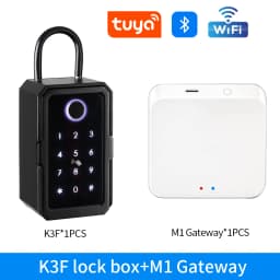 Waterproof Key Safe Box Fingerprint Storage Secret Key Safety Box Support Tuya App TTlock Bluetooth to WiFi Hub Unlock Padlock