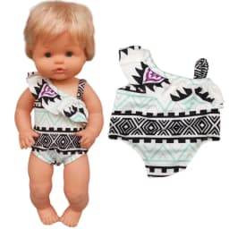 17" Reborn Baby Doll Clothes Set Rompers for 38 Cm Nenuco Doll Ropa Y Su Hermanita Toys Oufits