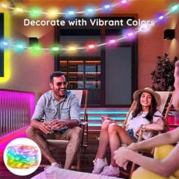 Smart Fairy RGB String Light USB 10M/33FT Waterproof String Light with App Control, Sync to Voice & Music Valentine's Day Decor