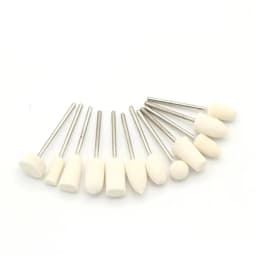 Wool Felt Buffing Wheels Mounted Mandrel Polishing Wheel Buff Set Jewelry Watch Polish Dremel Accessories Power Rotary Drill Too