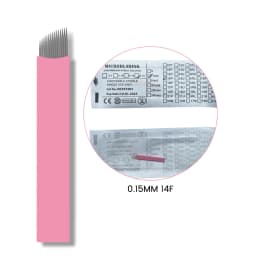 Nano Microblading Needles 0.15MM Tattoo Eyebrow Blades Microblade Embroidery Agulha Nanoneedles For 3D Hair Strokes 50PCS