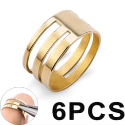 1-9PCS 9x18mm Open Jump Ring Tools Connector Rings Closing Tools Finger Copper Color Jump Ring Opener for DIY Jewelry Making