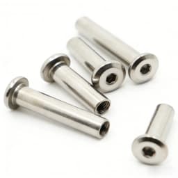 L=6-50mm M3 M4 M5 M6 M8 M10 304 Stainless Steel Hex Hexagon Socket Head Furniture Rivet Connector Insert Joint Sleeve Nut