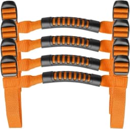 4x Roll Bar Grab Handles Grip Handle Fits For 1995-2021 Jeep Wrangler YJ TJ JK JKU JL Sports Sahara Freedom Rubicon X Unlimited