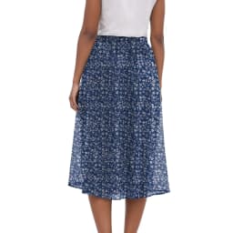 Summer Long Maxi Skirt Women's Elegant Mini Floral Pleated Skirts High Waist A Line Below Knee Casual Skirts With Pockets