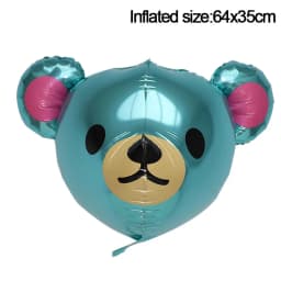 3D Elephant Giraffe Tiger Lion Head Animal Foil Balloon Jungle Safari Birthday Party Decorations Kids Gift Toy Helium Air Globos