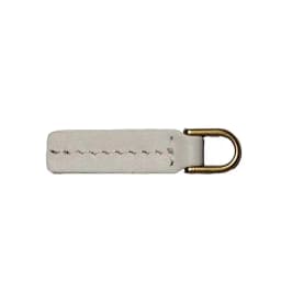 Top Layer Cowhide Zipper Pull Tab Detachable Copper Screw Rod Hardware D Buckle Handbag Resistant Pull Handle Clothing Access...