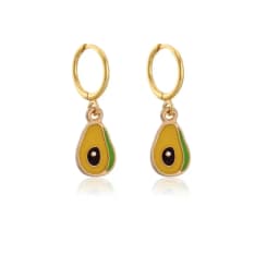 Papaya Enamel Fruit Pendant Dangle Earrings Summer Collection INS Personality Creative Fruit Charm Earrings Jewelry Gift 2025