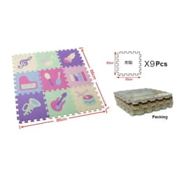30*30*1cm Cartoon Animal Pattern Play Mats Puzzles EVA Foam Floor Pad For Children Baby Play Gym Crawling Mats Toddler Carpet