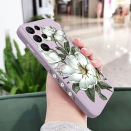 Wild Flowers Phone Case For Samsung Galaxy S25 S24 S23 S22 S21 S20 Ultra Plus FE S10 S9 S10E Note 20 ultra 10 9 Plus Cover