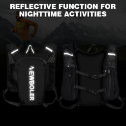 NEWBOLER Trail Running Backpack Ultra Lightweight Hydration Vest Breathable Functional Pack for Marathon Cycling Hiking