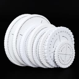 1pcs Round&Square Bracelet Knitting Kumihimo Disc Disk Tray Braided Rope Knot Weaving Jewelry Desgin Board Jewelry Tool