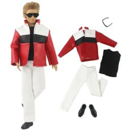 1 Set Doll Clothes Leather Clothing Outfit for 12 Inch Ken Doll Many Style for Choice 05