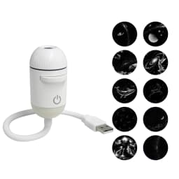 2-in-1 Mini Galaxy Projector Night Light USB Starry Sky Night Light Projector with 360° Rotating Design Mini LED Projection Lamp