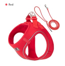 SMALL COMBINATION Small Dog Harness Leash Set Soft Reflective for Puppy Cat Harness Pet Vest Chihuaahua Sausage Outdoor Walking
