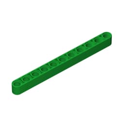 Gobricks 32525 10Pcs Liftarm Bricks Thick 1x11 Technic Parts Assembles Particles Model MOC Toys Sets DIY Car Lifting Function