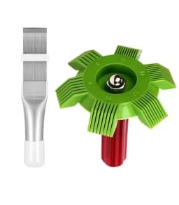 Univers Air Conditioning Fin Comb Plastic/Stainless Steel Condenser Radiator Fin Brush Fin Comb Kits Repair Cleaning Tools
