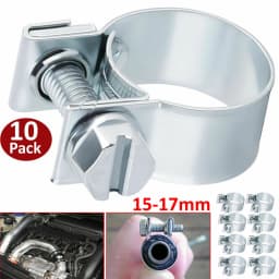 10pcs/pack Hose Clips Fuel Line Kit Small Fuel Line Hose Clips Clamp Diesel Petrol Pipe Coolant Radiator Water Pipe Clamp