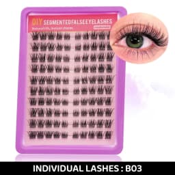 DINGSEN DIY Lash Clusters Thick Segmented Eyelash Extension 60D 80D 100D MIX Lashes Extension Cluster Lashes Individual Lashes