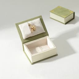 1PCS Flip Cover Book Shaped Jewelry Display Box Simple Earrings Ring Necklace Pendant Storage Box Portable Travel Jewelry Holder