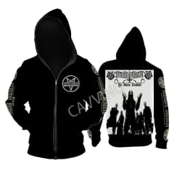 New Fashion Printed DIMMU BORGIR Loose Metal Rock Zipper Hoodies Gothic Top Harajuku Cotton Unisex Clothing V2
