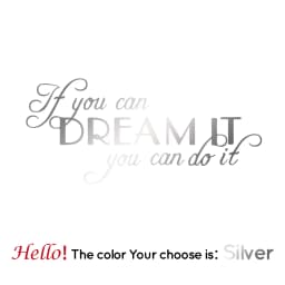 Large Quotes Motivating Dream Phrases Wall Sticker Home Decoration Accessories If You Can Dream It You Can Do It Vinyl Stickers